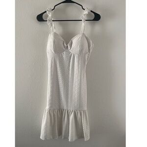 Heart and Hips Short White Dress for Juniors